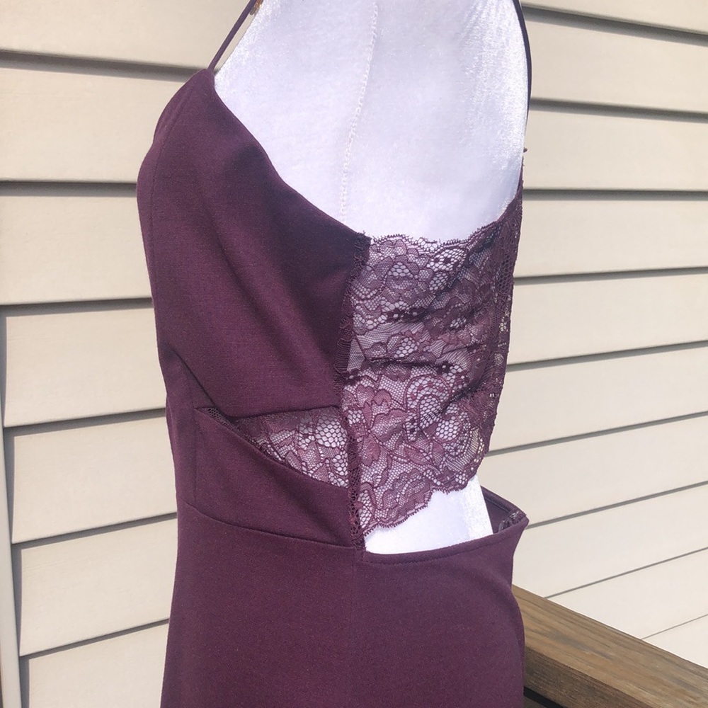 Burgundy Ponte Knit Sheath by Express - Picture 10 of 15